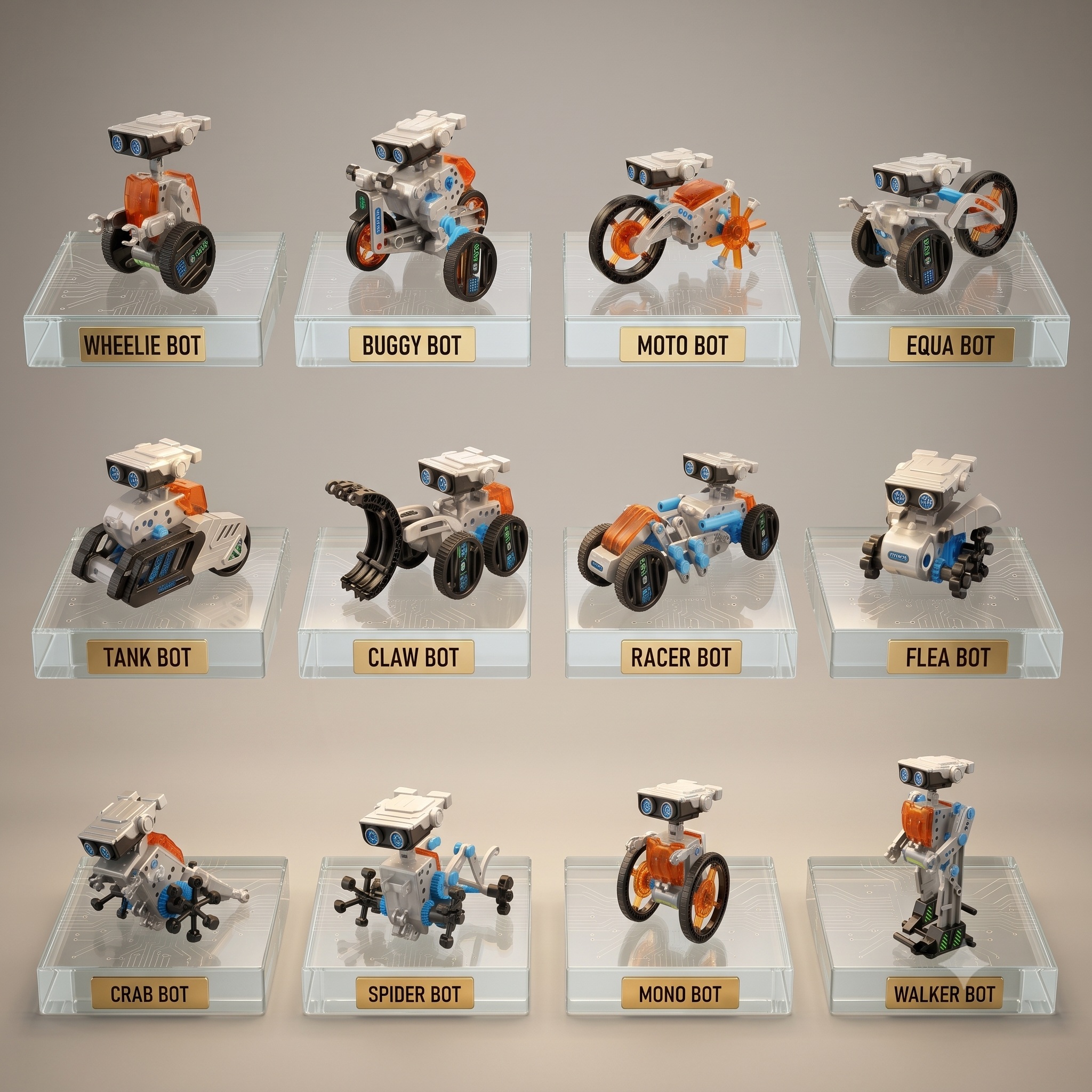 12-in-1 Electric Robot Kit